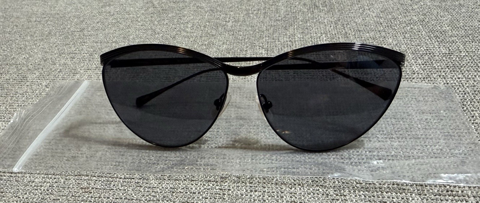 NEW Authentic SAMA Black Designer Sunglasses Bianca Titanium Frames 63 14-143 NEW Authentic SAMA Black Designer Sunglasses Bianca Titanium Frames 63 14-143