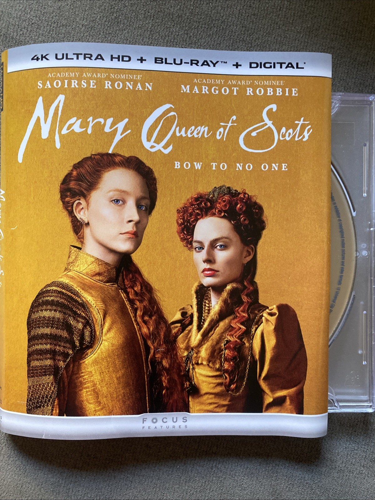 Mary Queen of Scots Bluerays - Bow to No One -not In Original Case