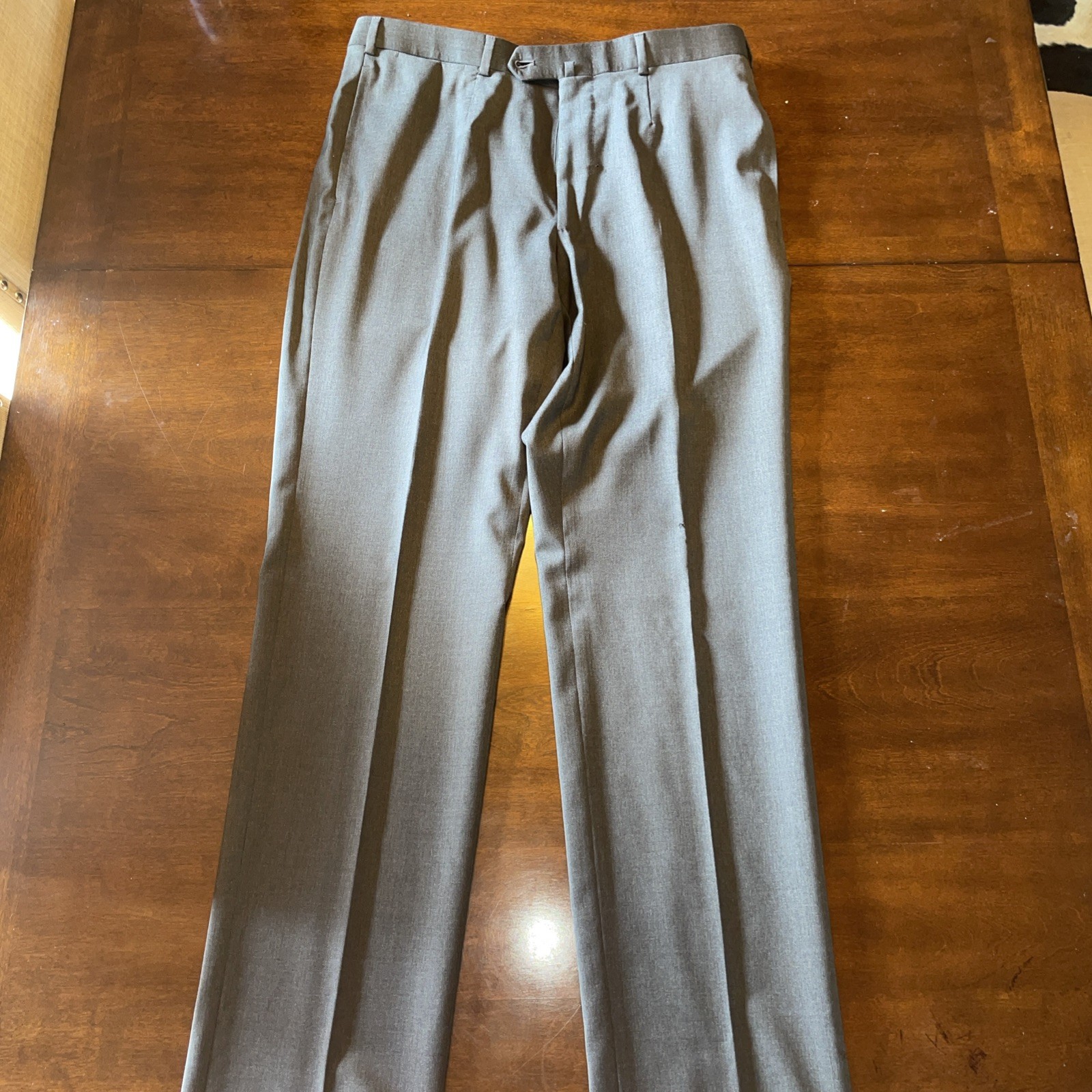 NWD Isaia Napoli Gray  Aquaspider Trouser 100% Wool Made In Italy EUC 50R EU