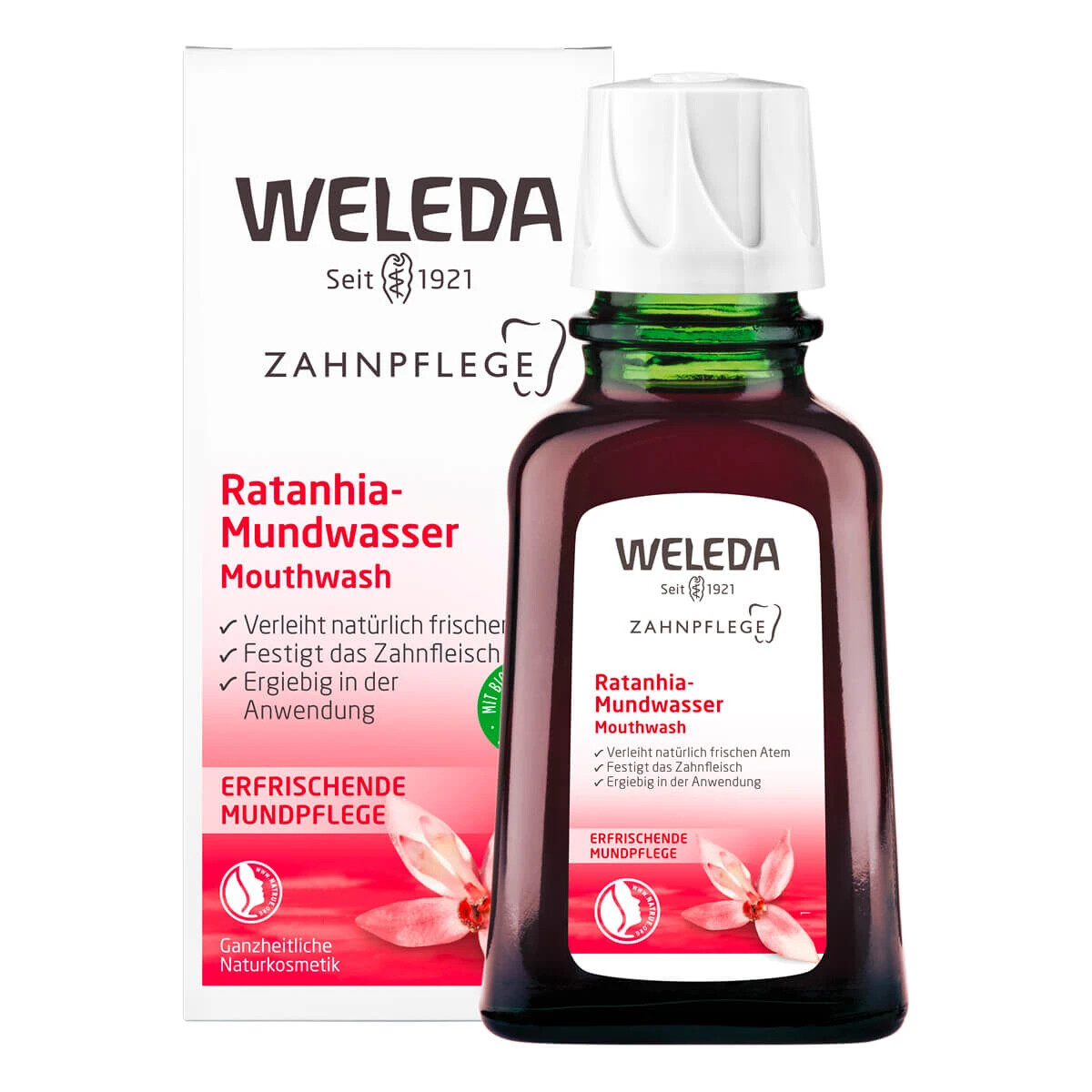 Weleda Mouthwash Oral Care Ratanhia 50ml Organic Nature Cosmetic made in Germany