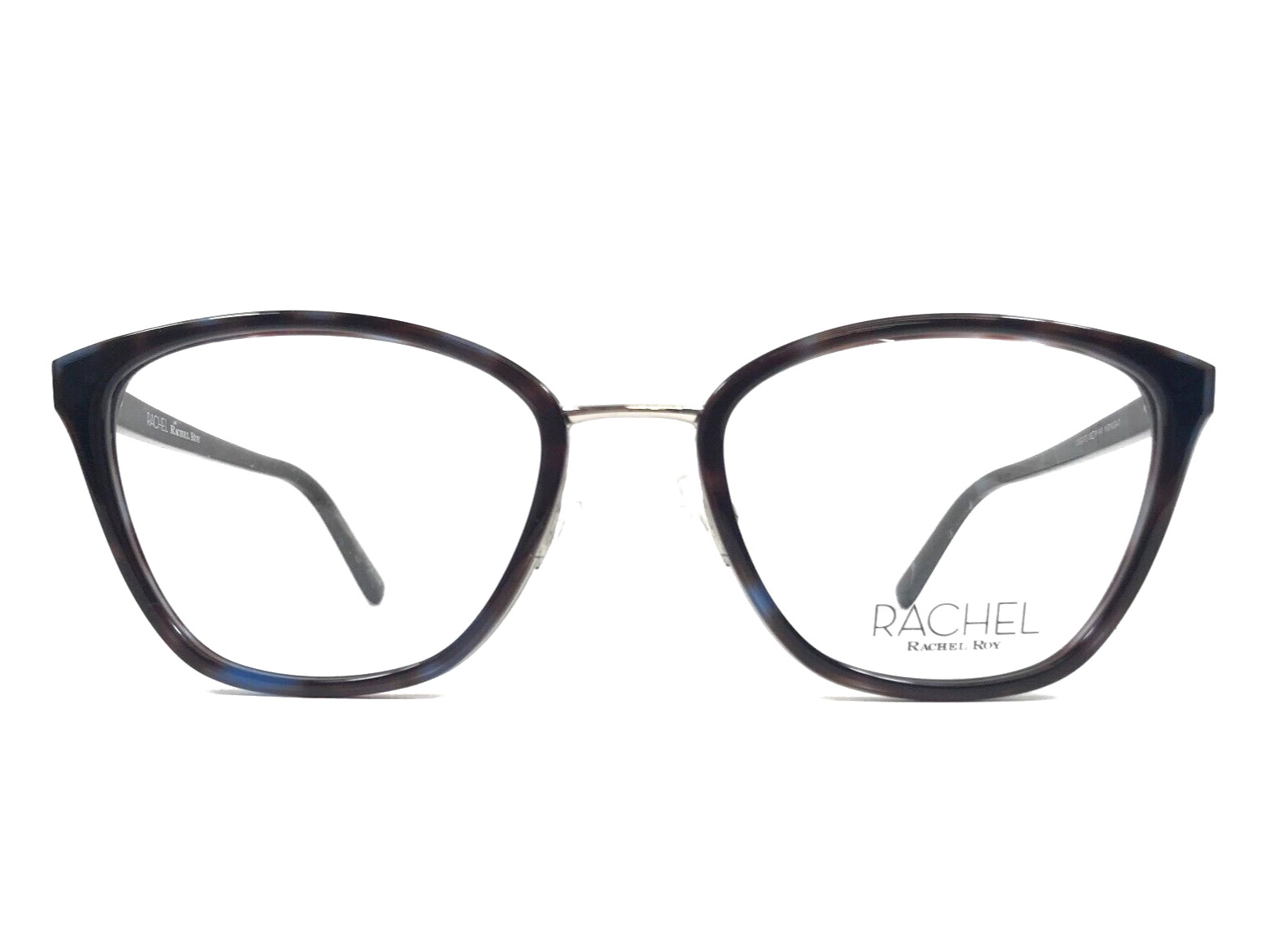 Rachel Roy Eyeglasses Frames CREATE MIDNIGHT Tortoise Silver Full Rim 53-19-140