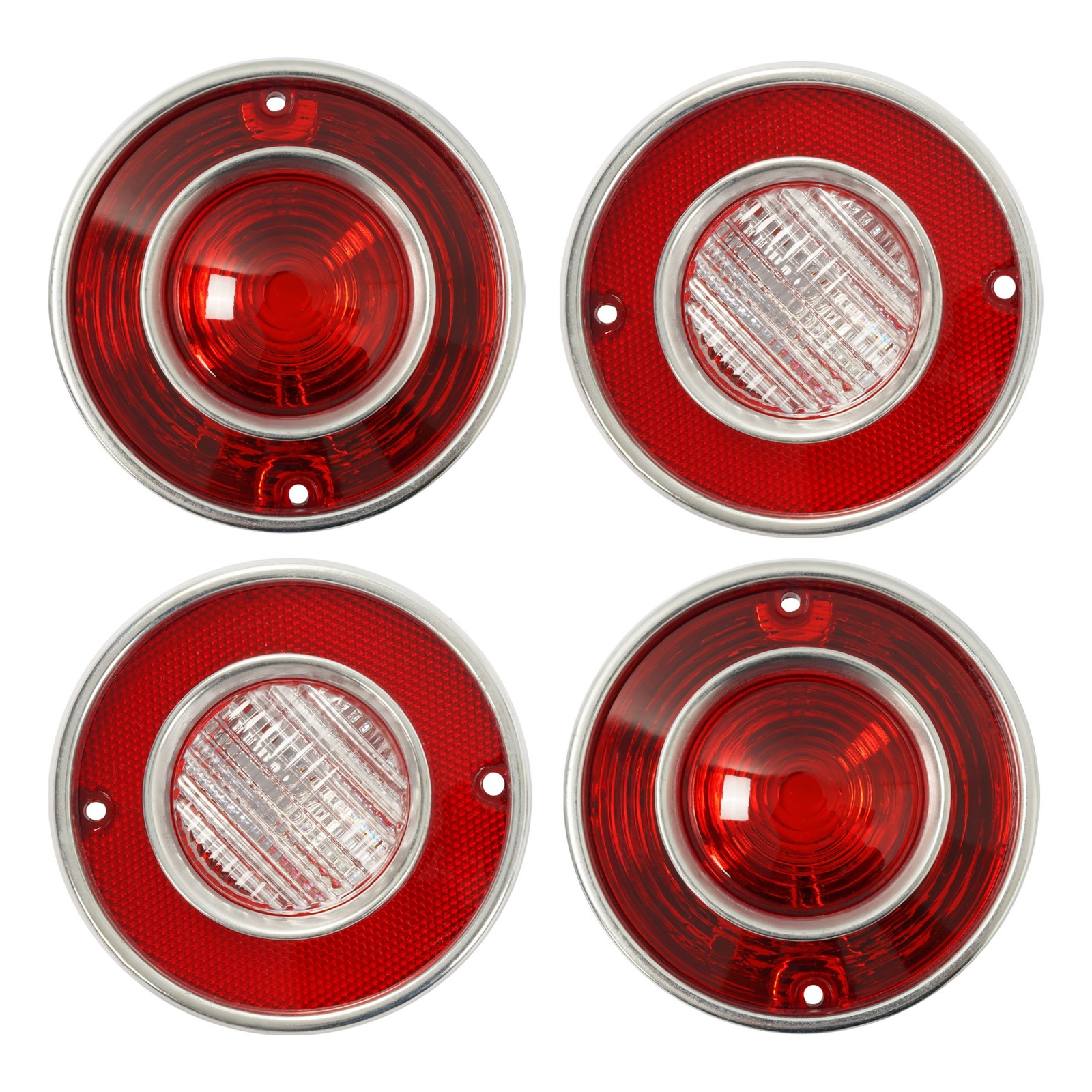 4PCS Rear Tail Lights Backup Lights Red Lens For 1975-1979 Chevrolet Corvette C3 4PCS Rear Tail Lights Backup Lights Red Lens For 1975-1979 Chevrolet Corvette C3