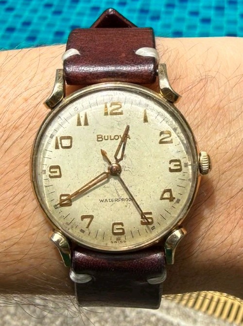 Vintage Bulova Gold Sea King C - Manual Wind Watch 11AFC 10K RGP 1960