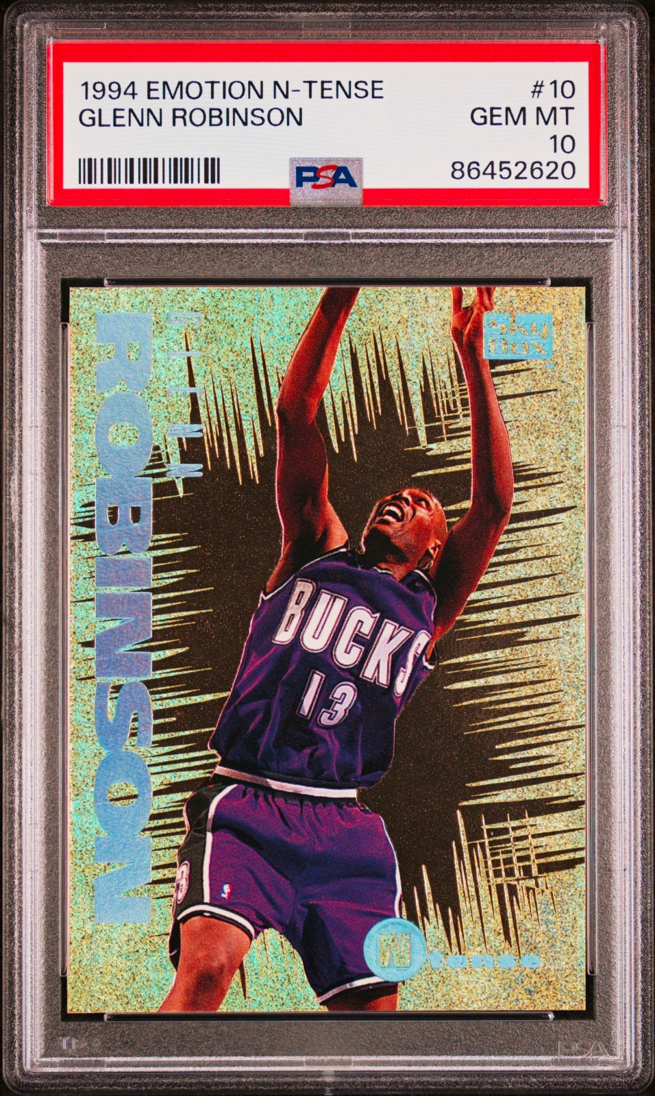 1994-95 SkyBox Emotion Glenn Robinson N-Tense #10 PSA 10 Insert Bucks