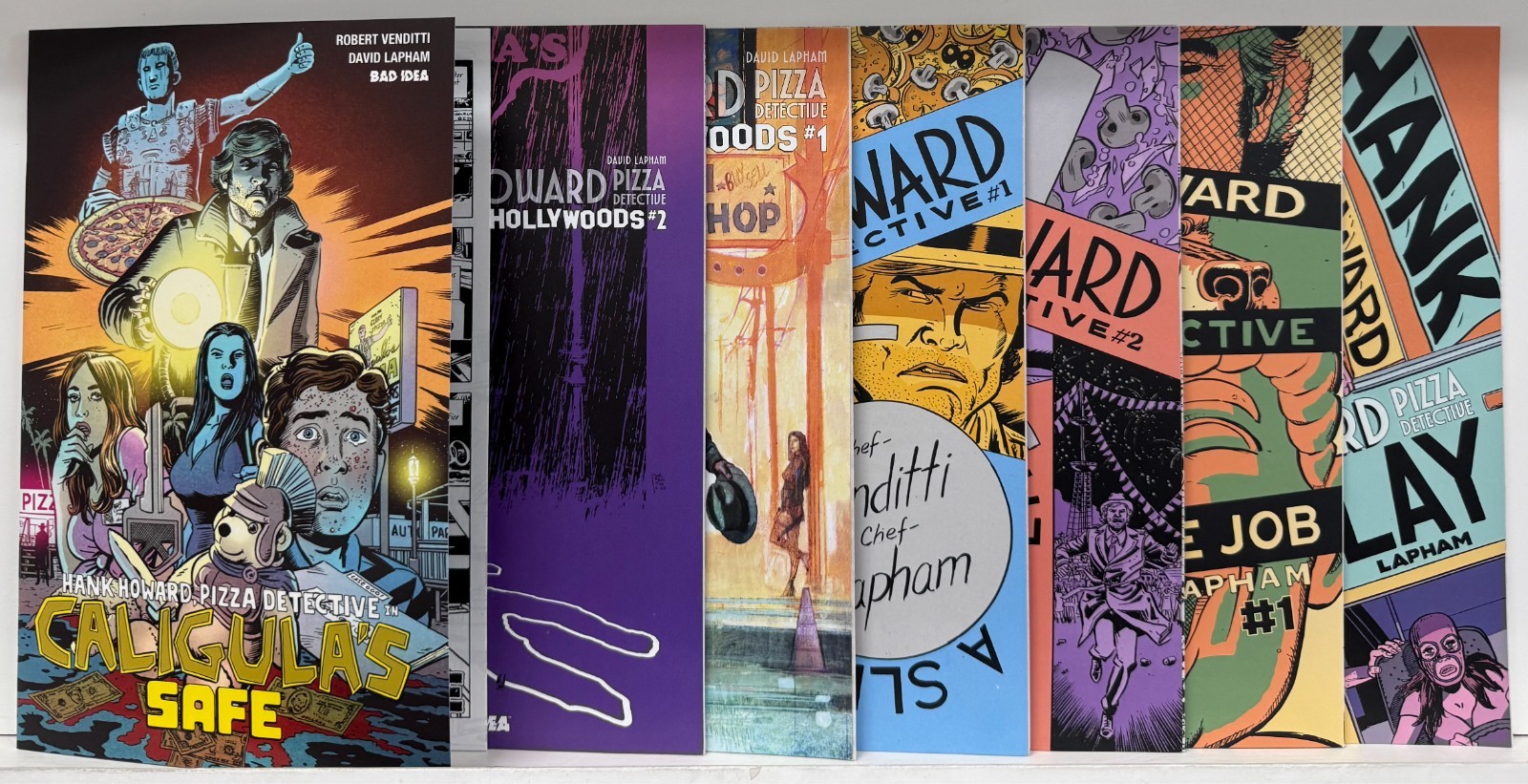 Hank Howard, Pizza Detective Comic Lot 7 Books Bad Idea Bagged & Boarded