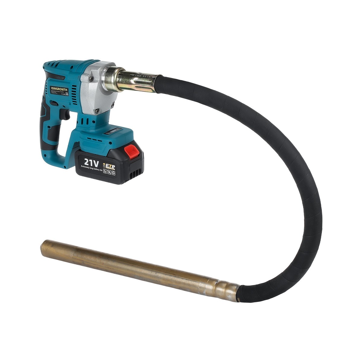 Handheld Concrete Vibrator for Makita 18V Battery With 21V Cell And US Plug Handheld Concrete Vibrator for Makita 18V Battery With 21V Cell And US Plug