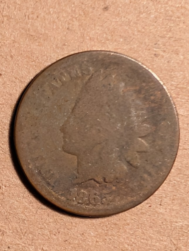 1865 US Indian Cent 1865 US Indian Cent