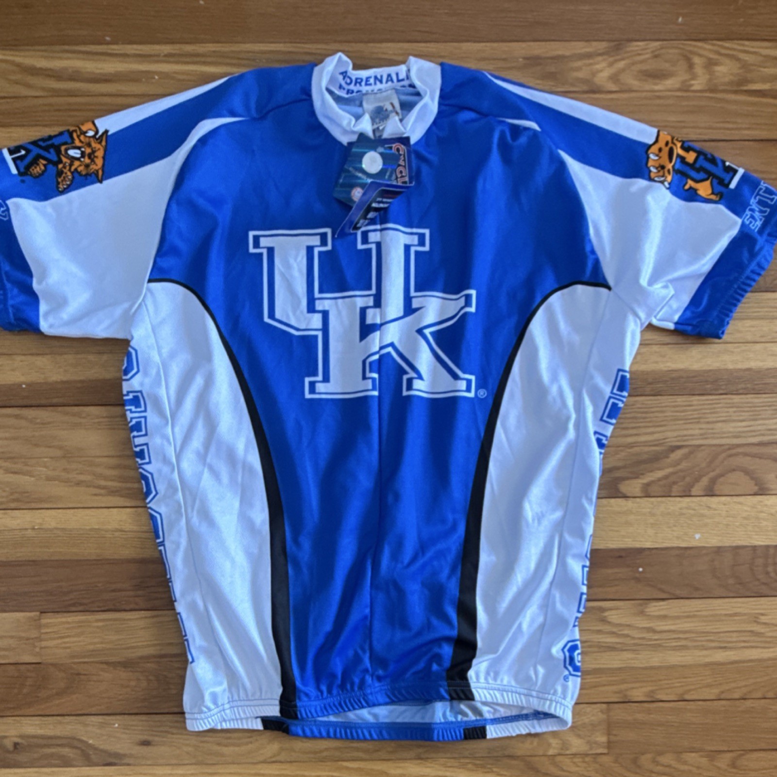 Adrenaline Promotions Kentucky Wildcats Cycling Jersey Blue White XXXL