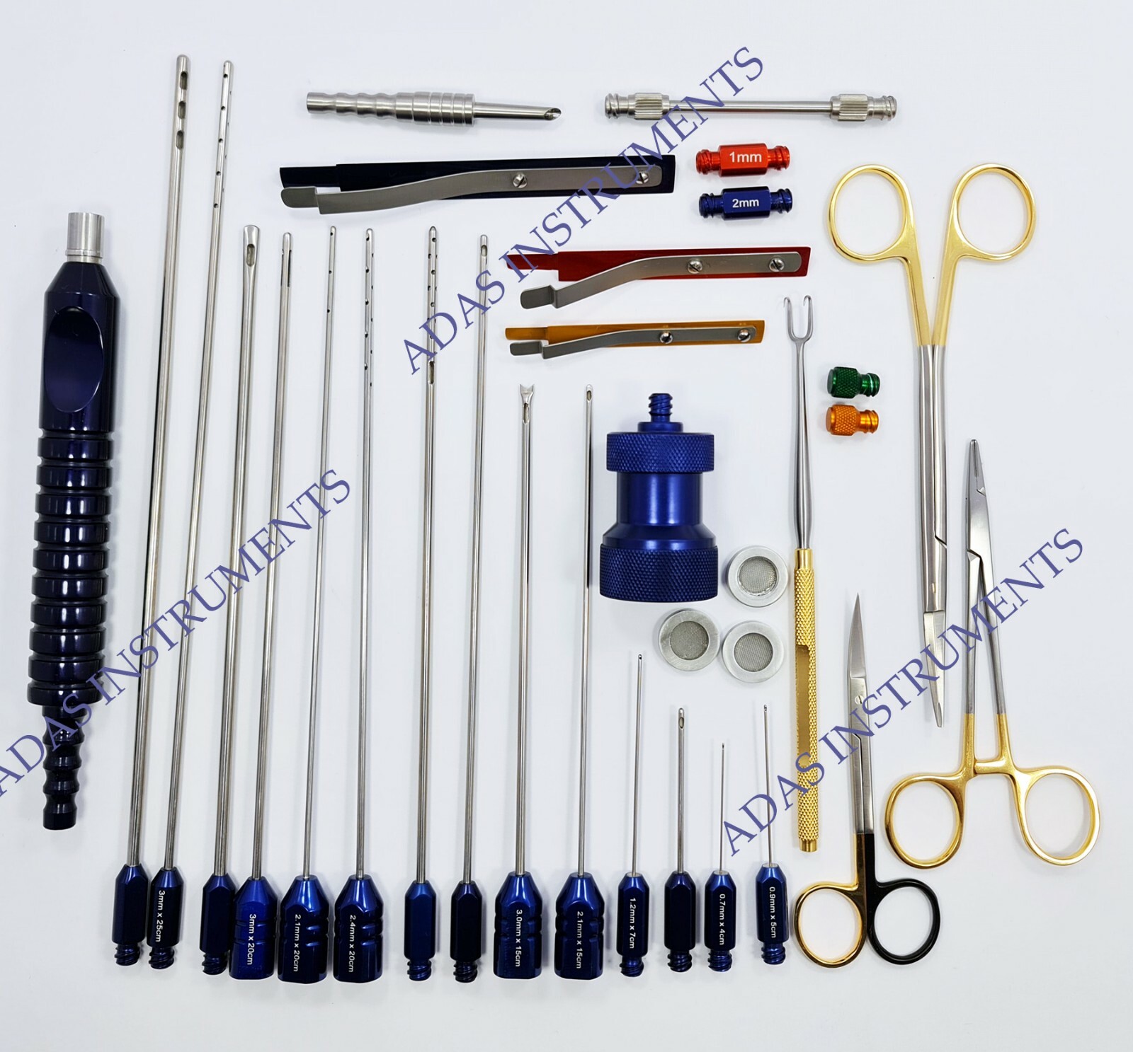 Liposuction cannulas Set for face and neck Liposuction cannulas Set for face and neck