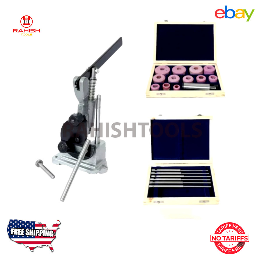New Grinding Valve Seat 12 Pcs Stones With Stone Dresser & Pilots 6 pcs + Holder