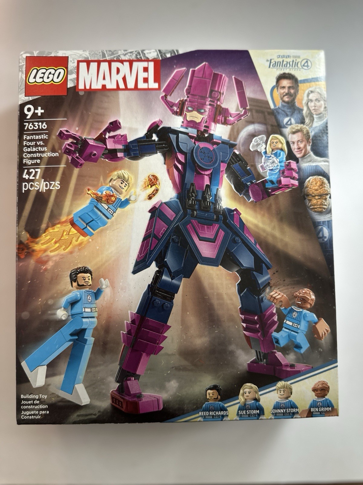 🔥New/Sealed LEGO Marvel Fantastic Four vs Galactus Construction Figure (76316)