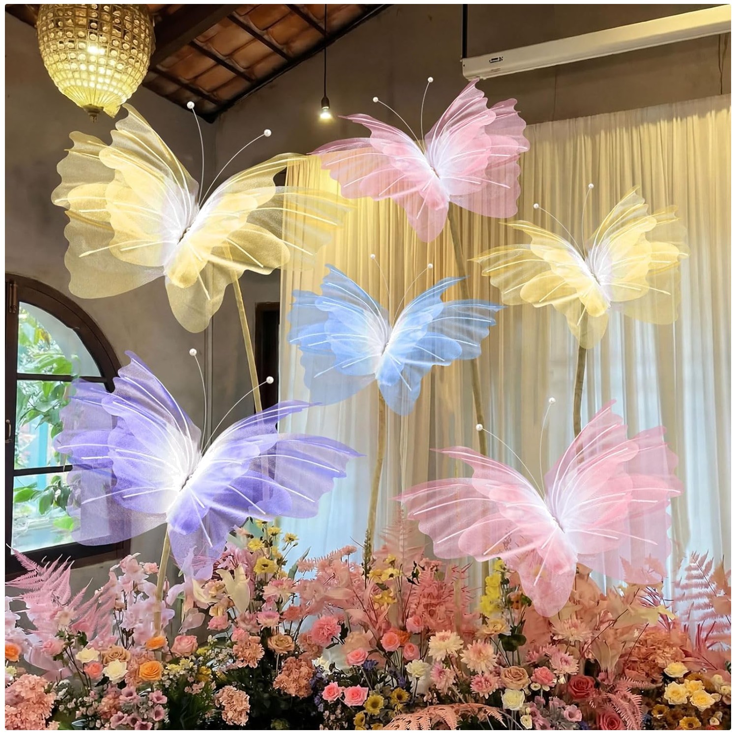 Whimsical Butterfly Decorations 6-Piece Set