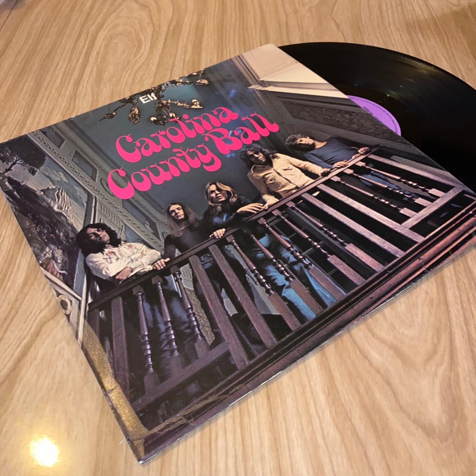 Elf Carolina County Ball Vinyl LP Purple Records TPS 3506 1974 UK Press Dio