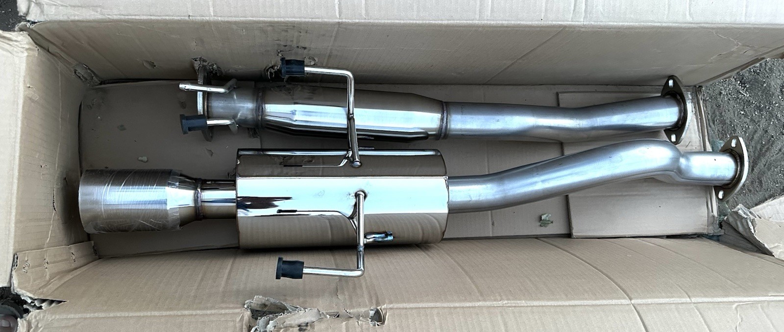 DNA MOTORING CBE-ARSX-NS Stainless Steel Cat Back Exhaust System 02-06 Acura RSX