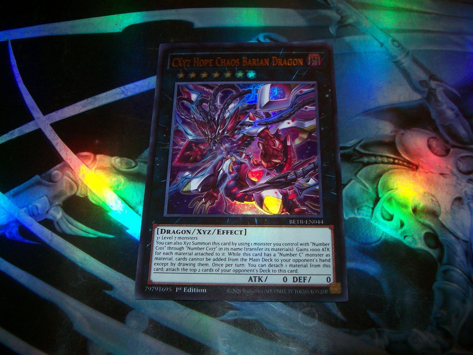 CXyz Hope Chaos Barian Dragon 1st Edition Ultra Rare BETB-EN044 Yu-Gi-Oh