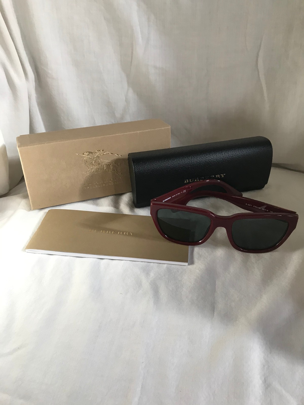 Burberry Sunglasses Luxottica Group, Burgundy, Brand New in Box