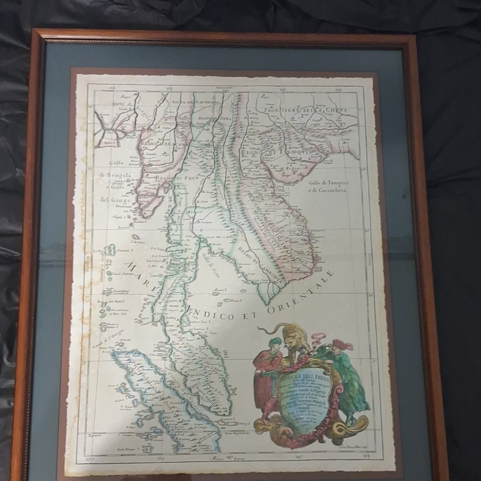 1683 Rare Cantelli Map of Mainland Southeast Asia - print?