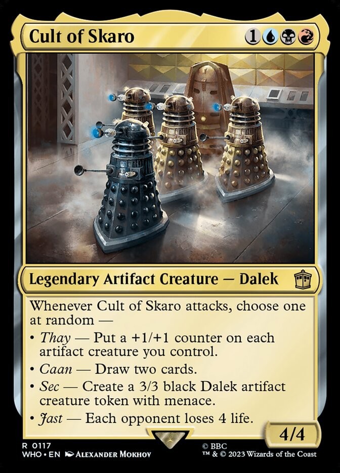 Cult of Skaro 0117 Non Foil Rare Doctor Who Commander MTG Near Mint