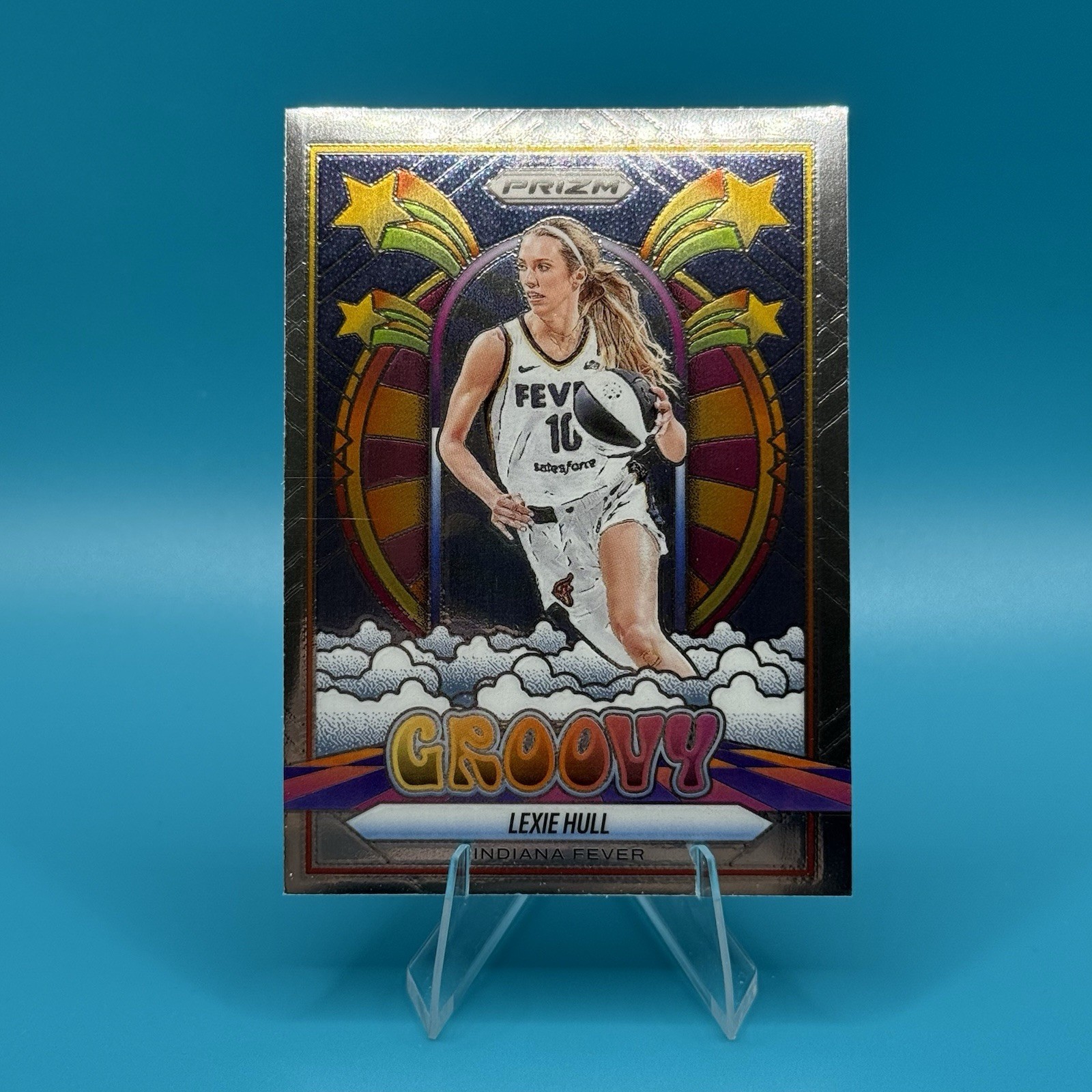 2025 Panini Prizm WNBA #11 Lexie Hull Groovy Indiana Fever