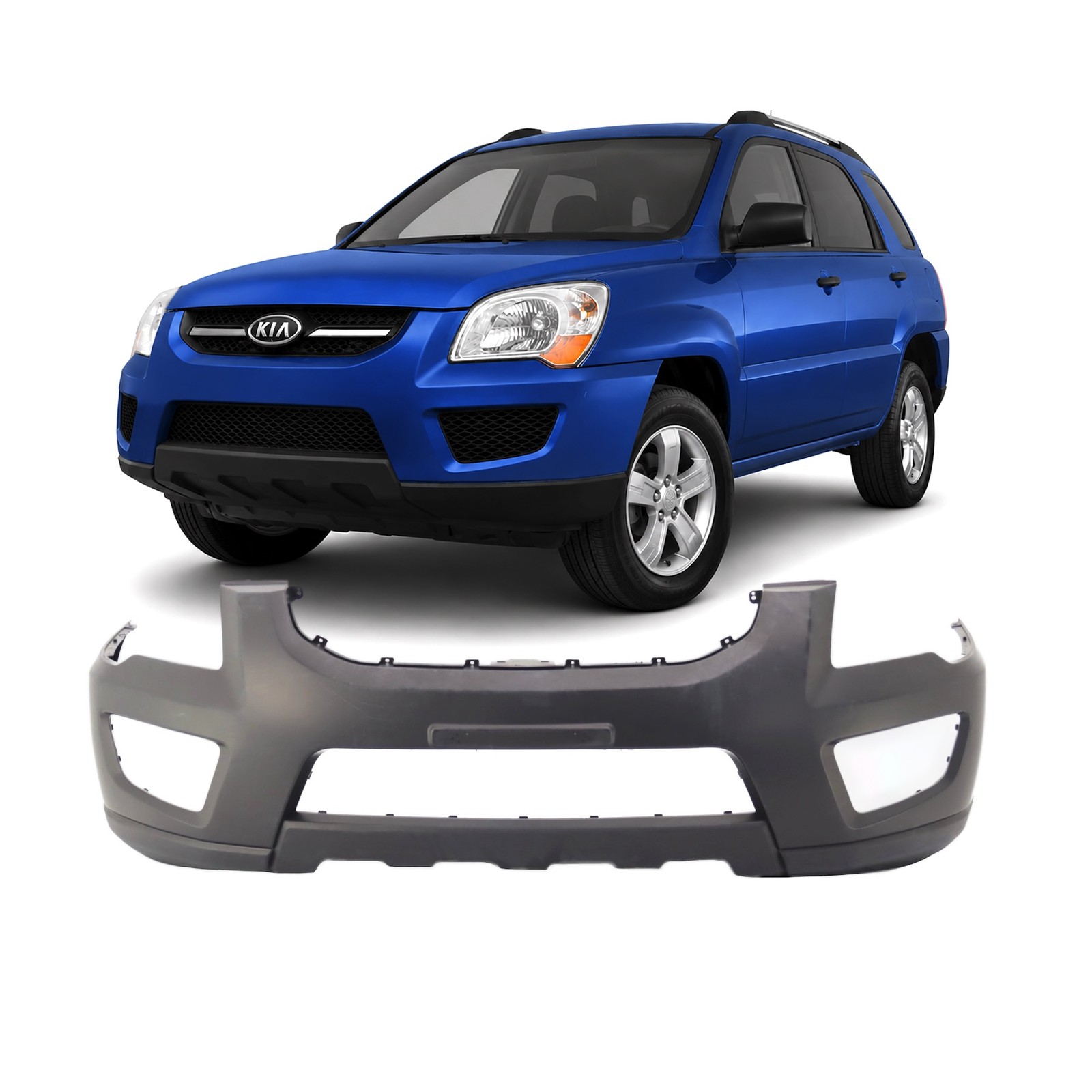 Bumper Cover For 2009-2010 Kia Sportage KI1000144 Front Primed