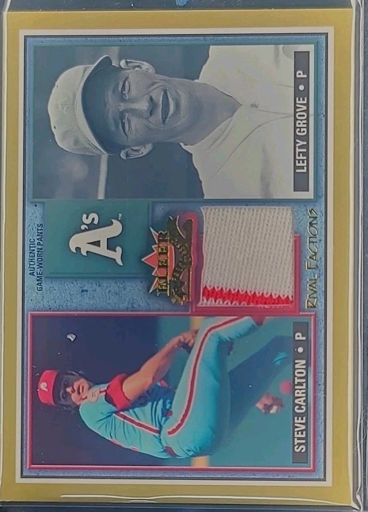 2002 Fleer Fall Classic - Rival Factions Steve Carlton, Lefty Grove #RF SC-LG... 2002 Fleer Fall Classic - Rival Factions Steve Carlton, Lefty Grove #RF SC-LG...