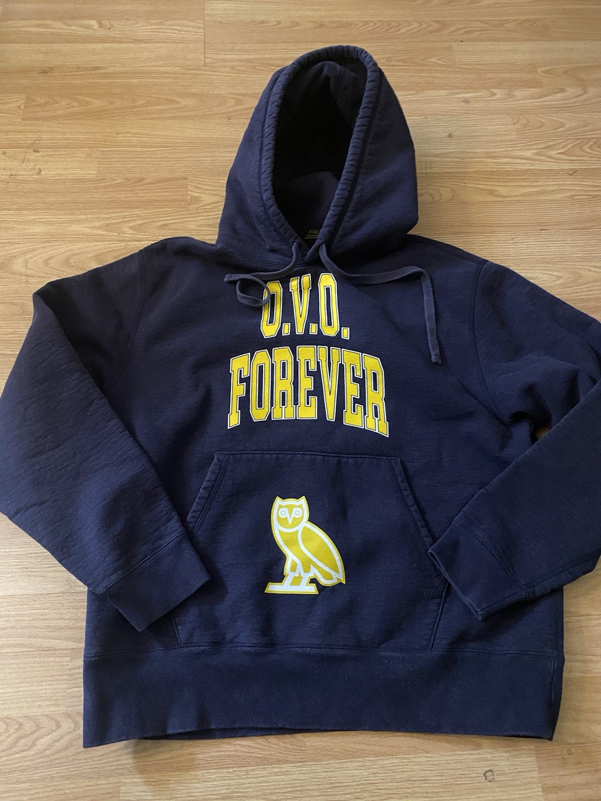 Octobers Very Own OVO Forever Owl Pullover Hoodie - XL. Navy. Very Thick Octobers Very Own OVO Forever Owl Pullover Hoodie - XL. Navy. Very Thick