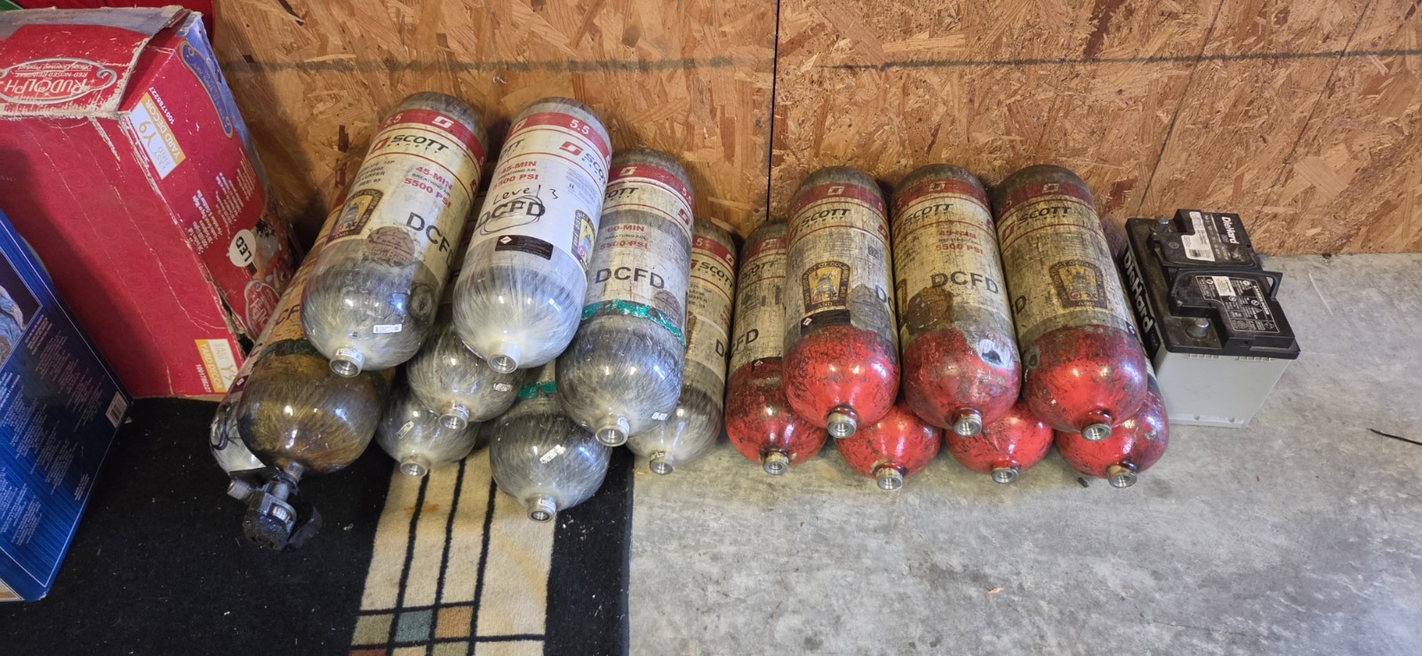 OOS SCOTT 4500PSI 45 Min SCBA Bottle Tank Cylinder OOS SCOTT 4500PSI 45 Min SCBA Bottle Tank Cylinder