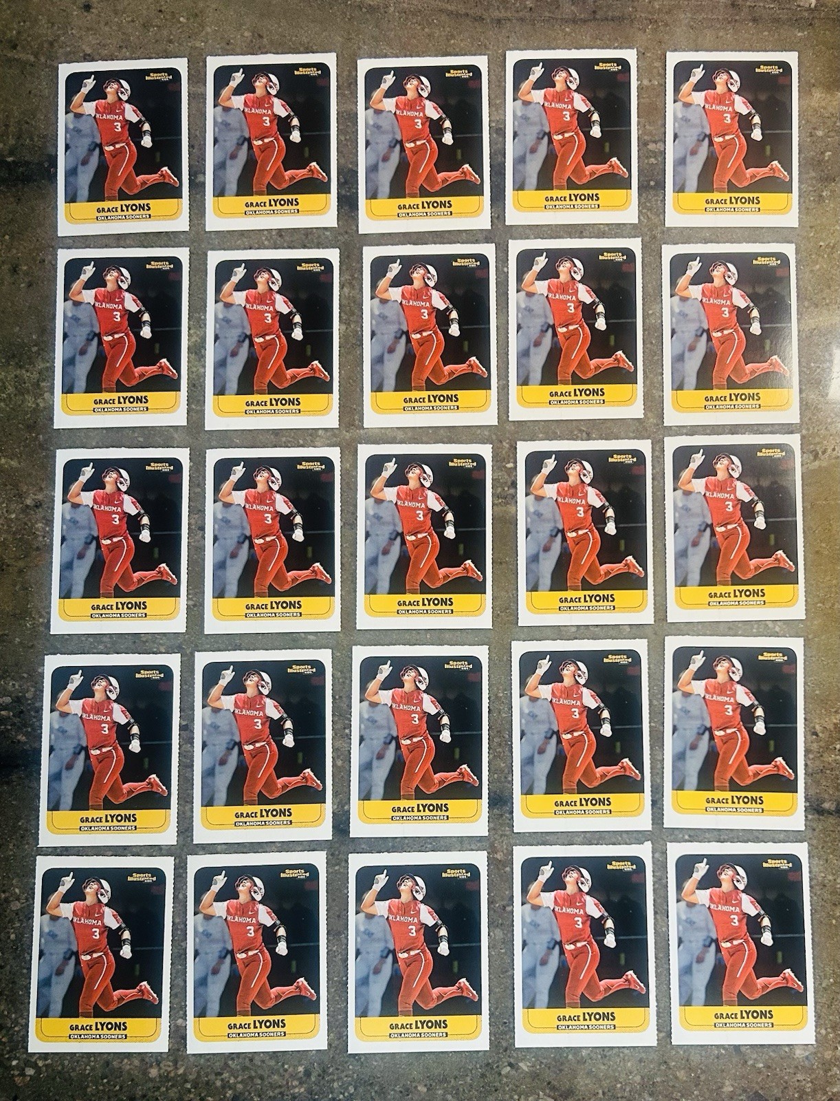 25 Lot Grace Lyons Rookie Sports Illustrated for Kids Card Lot Oklahoma Sooners 25 Lot Grace Lyons Rookie Sports Illustrated for Kids Card Lot Oklahoma Sooners