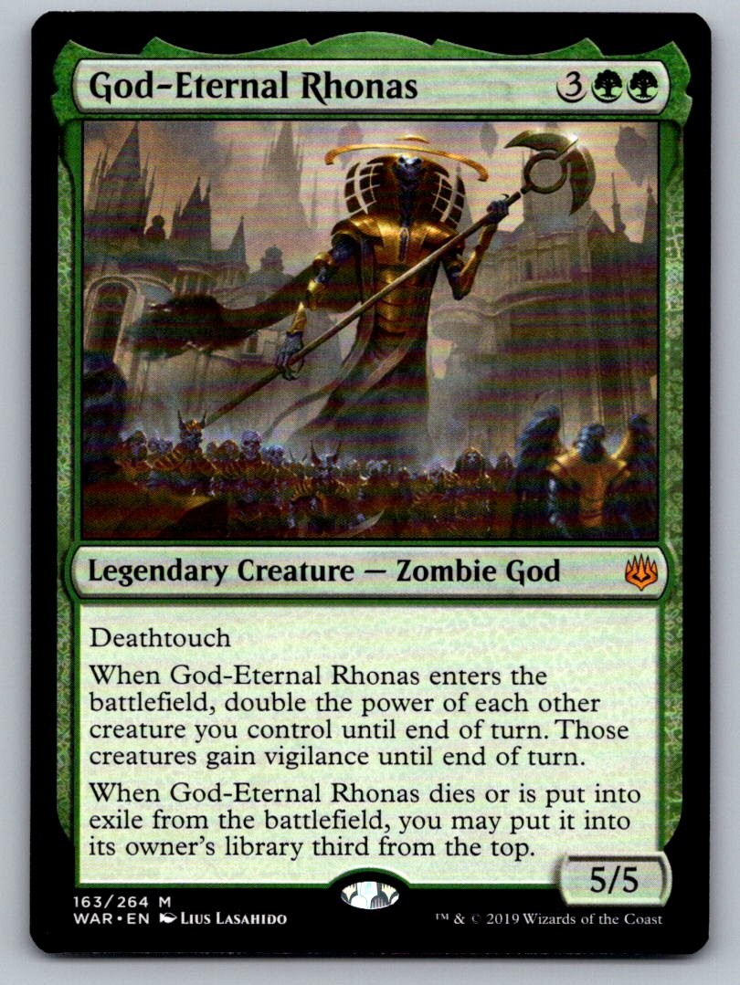 God-Eternal Rhonas 163 Mythic War of the Spark Magic: The Gathering Near Mint God-Eternal Rhonas 163 Mythic War of the Spark Magic: The Gathering Near Mint