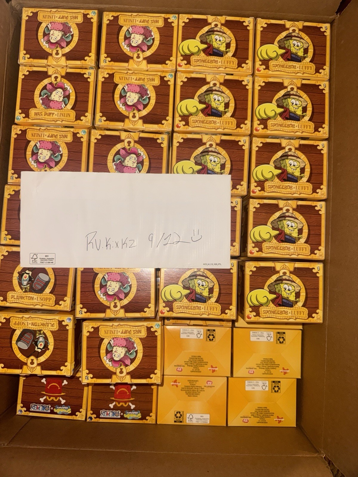 McDonald\'s Happy Meal SpongeBob x One Piece 1-15 Toy Full Set Free Quickship