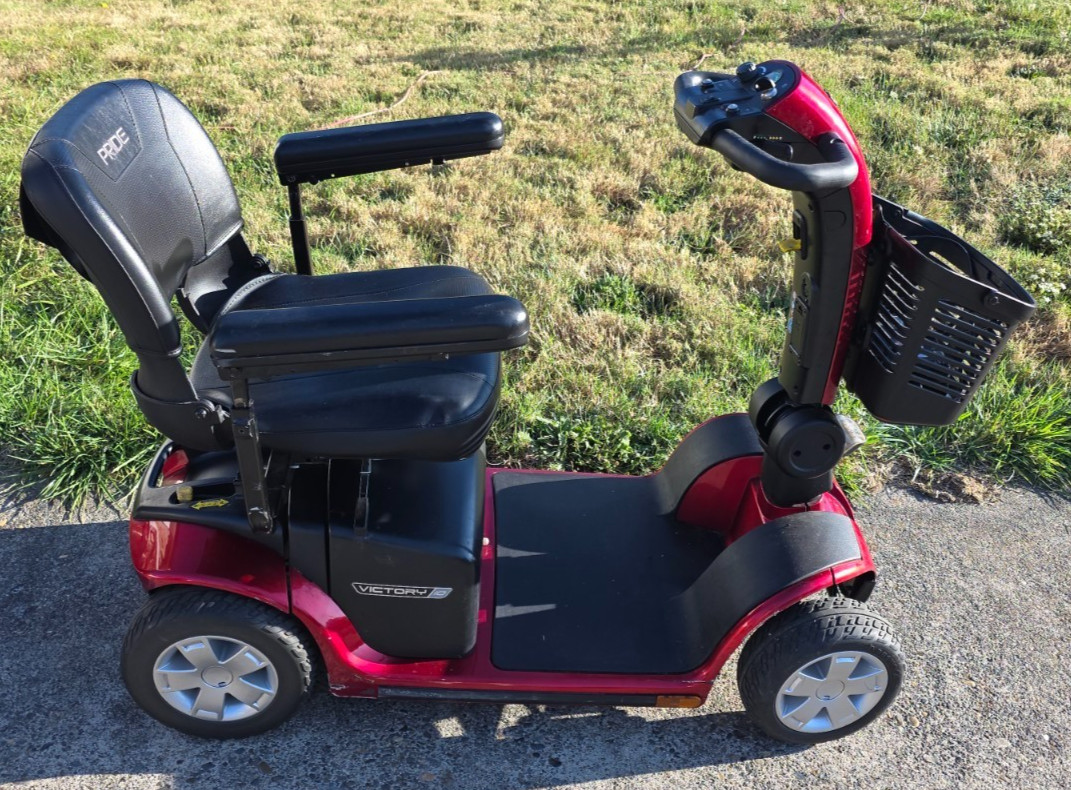Pride Victory 10 4 Wheel Power Mobility Scooter Chair Electric Blue