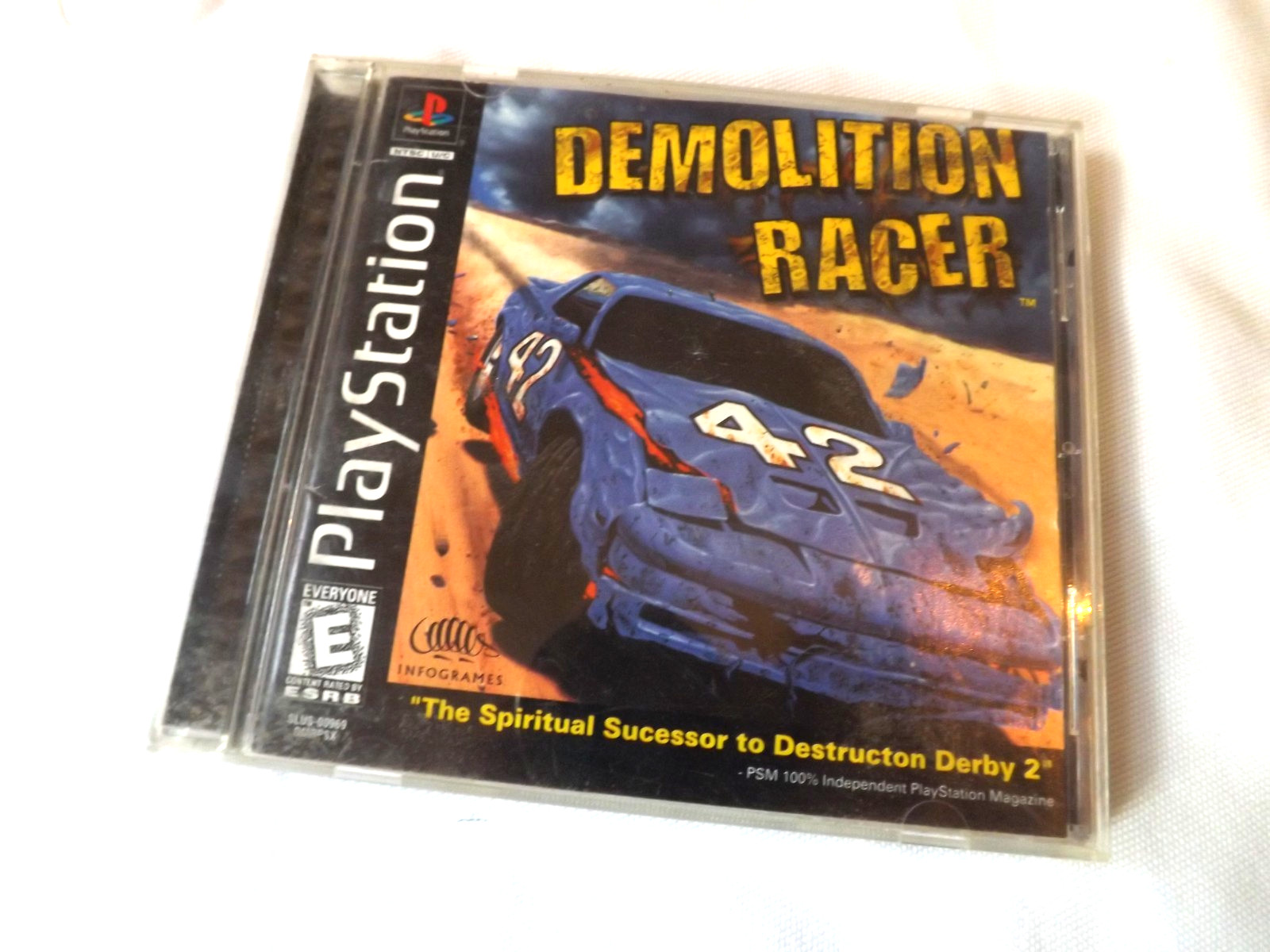 Demolition Racer (Sony PlayStation 1, 1999 PS1)-Complete With Reg