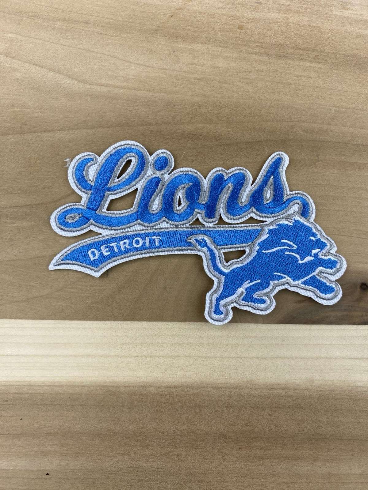 Detroit Lions Embroidered Iron On 3” Patch Detroit Lions Embroidered Iron On 3” Patch