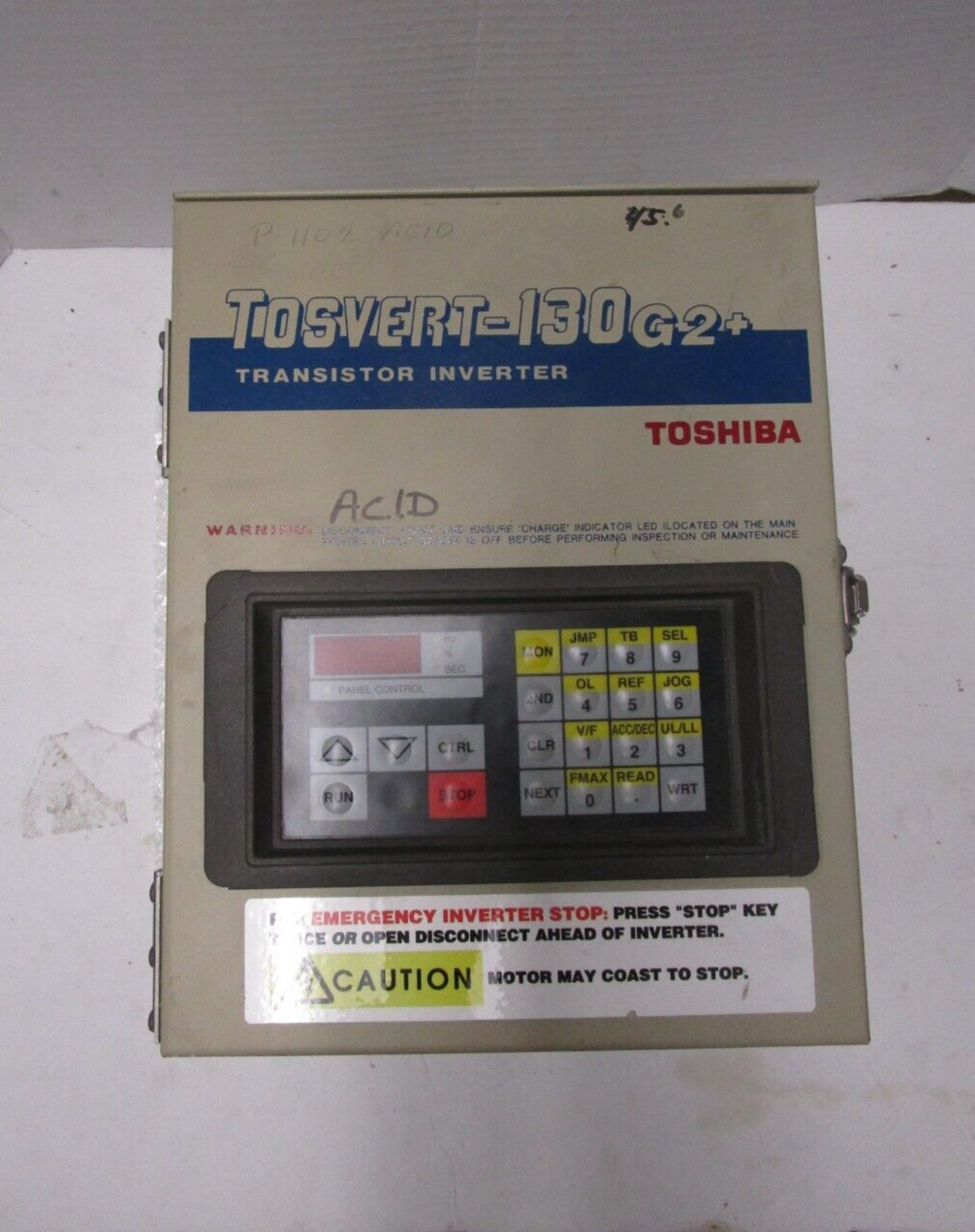 TOSHIBA TRANSISTOR INVERTER.  TOSVERT-130G2+.