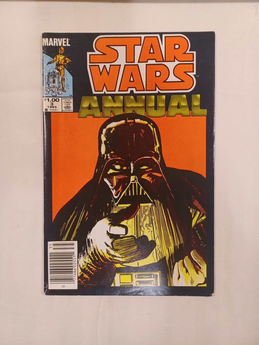 Vintage 1983 Marvel Comics Star Wars Annual #3 Darth Vader Not Graded Comic Book