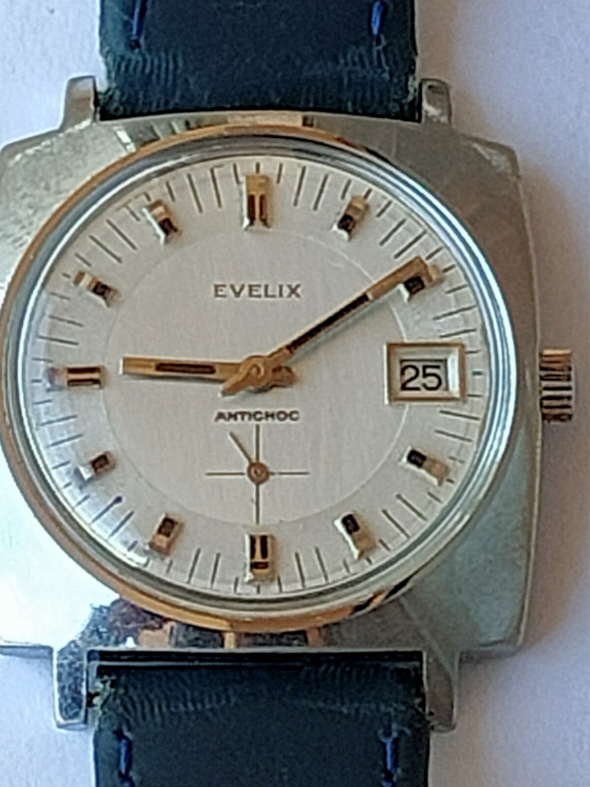 EVELIX MASTER DE LUXE MECHANICAL MANUAL WIND SHOCKPROOF VINTAGE 1970 EVELIX MASTER DE LUXE MECHANICAL MANUAL WIND SHOCKPROOF VINTAGE 1970