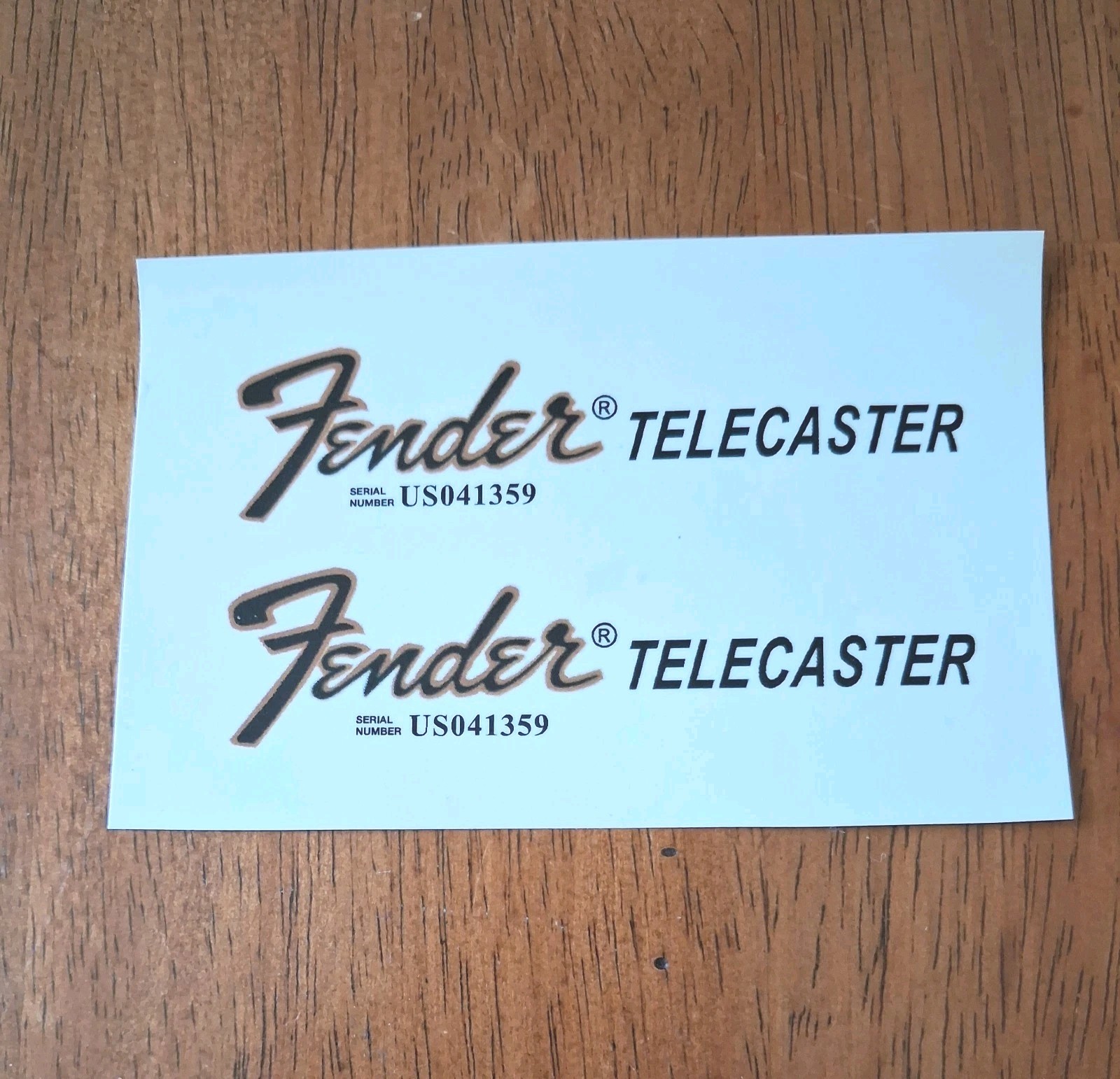 Fender Telecaster 1960\'s - 1970\'s Style waterslide decal. Not Pre-Cut Fender Telecaster 1960\'s - 1970\'s Style waterslide decal. Not Pre-Cut