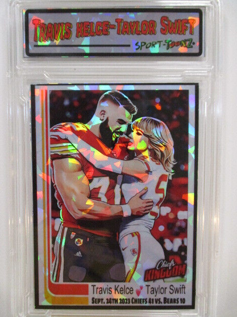 2025 Travis Kelce & Taylor Swift Kansas City Chiefs Refractor NFL rc 2025 Travis Kelce & Taylor Swift Kansas City Chiefs Refractor NFL rc