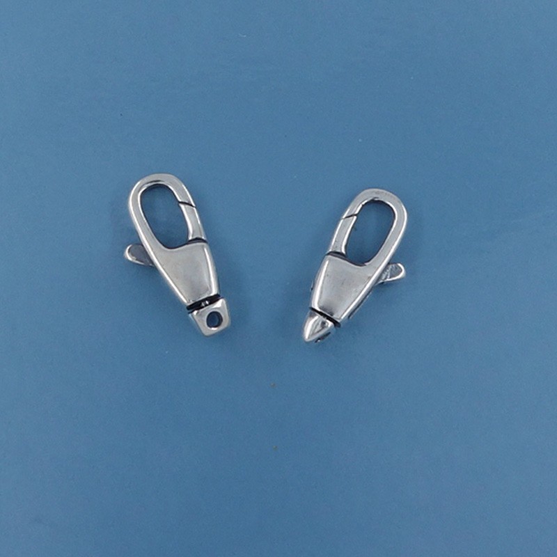 2 Small Sterling Silver Lobster Claw Clasp w/ Swivel Ring Connectors #33225