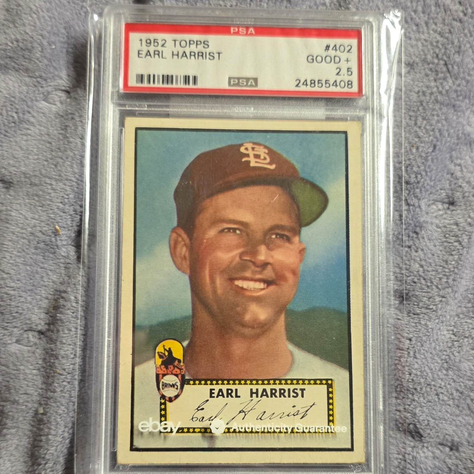 Topps 1952 Topps High #402 Earl Harrist RC Rookie St. Louis Browns