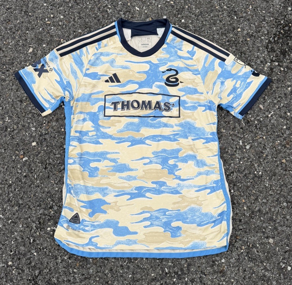 Philadelphia Union Adidas 25/26 Authentic Away Jersey Men Large Jakob Glesnes #5 Philadelphia Union Adidas 25/26 Authentic Away Jersey Men Large Jakob Glesnes #5