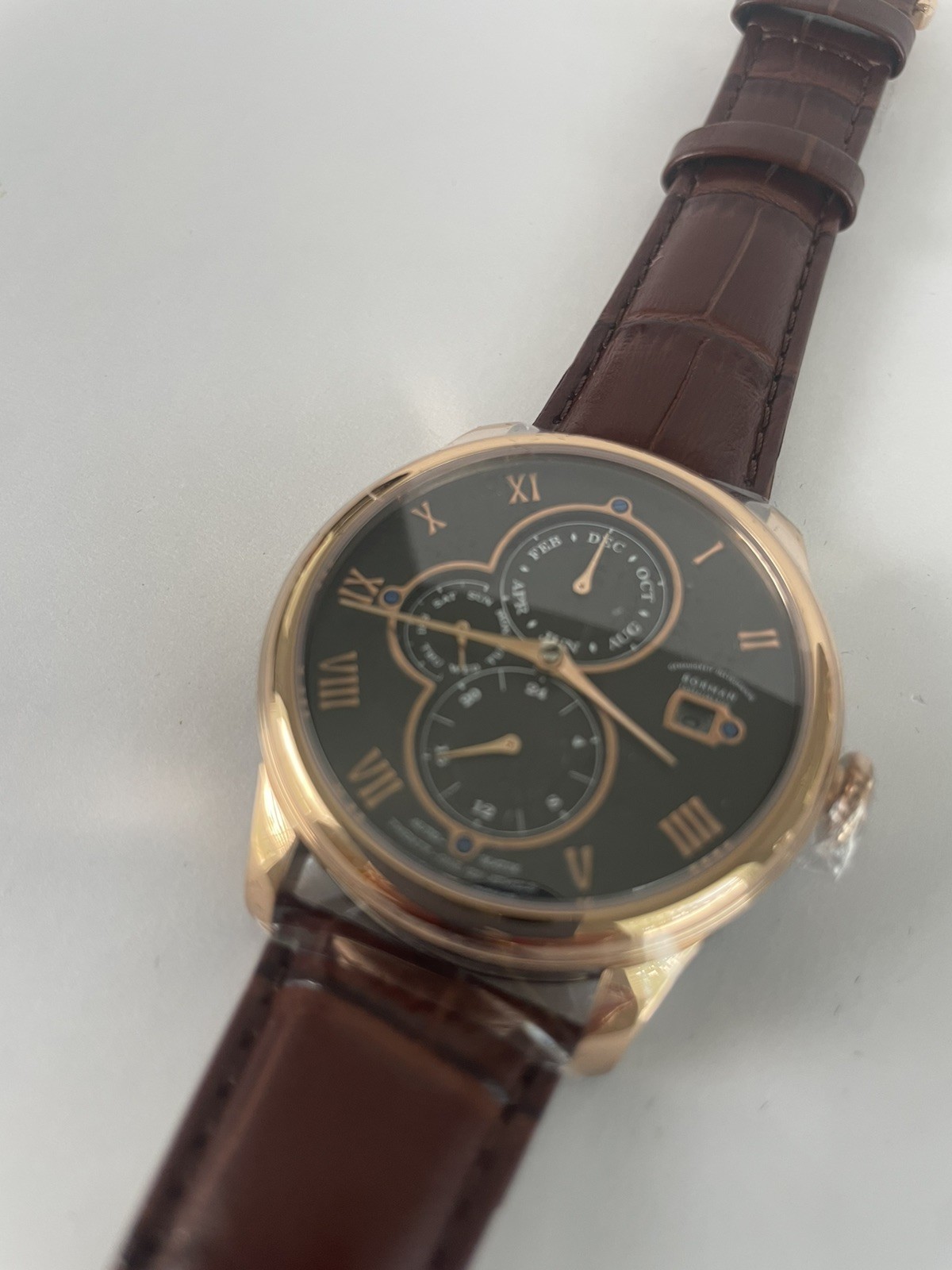 New BORMAN Men\'s Mechanical Multi-function Fashion Watch Rose Gold New BORMAN Men\'s Mechanical Multi-function Fashion Watch Rose Gold