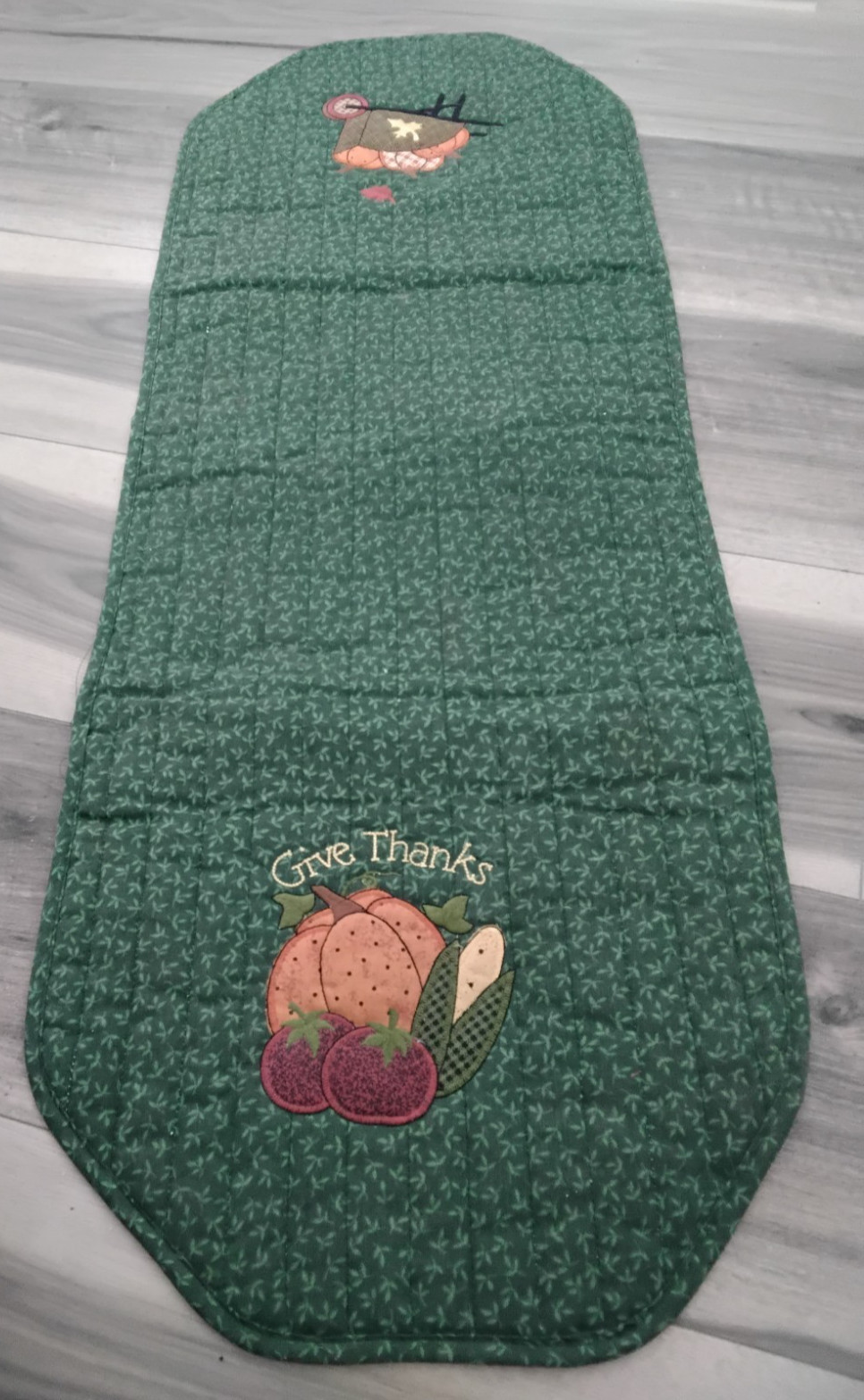 VTG Embroidered Table Runner Fall Harvest Fall/Thanksgiving 36 x 13 In VTG Embroidered Table Runner Fall Harvest Fall/Thanksgiving 36 x 13 In