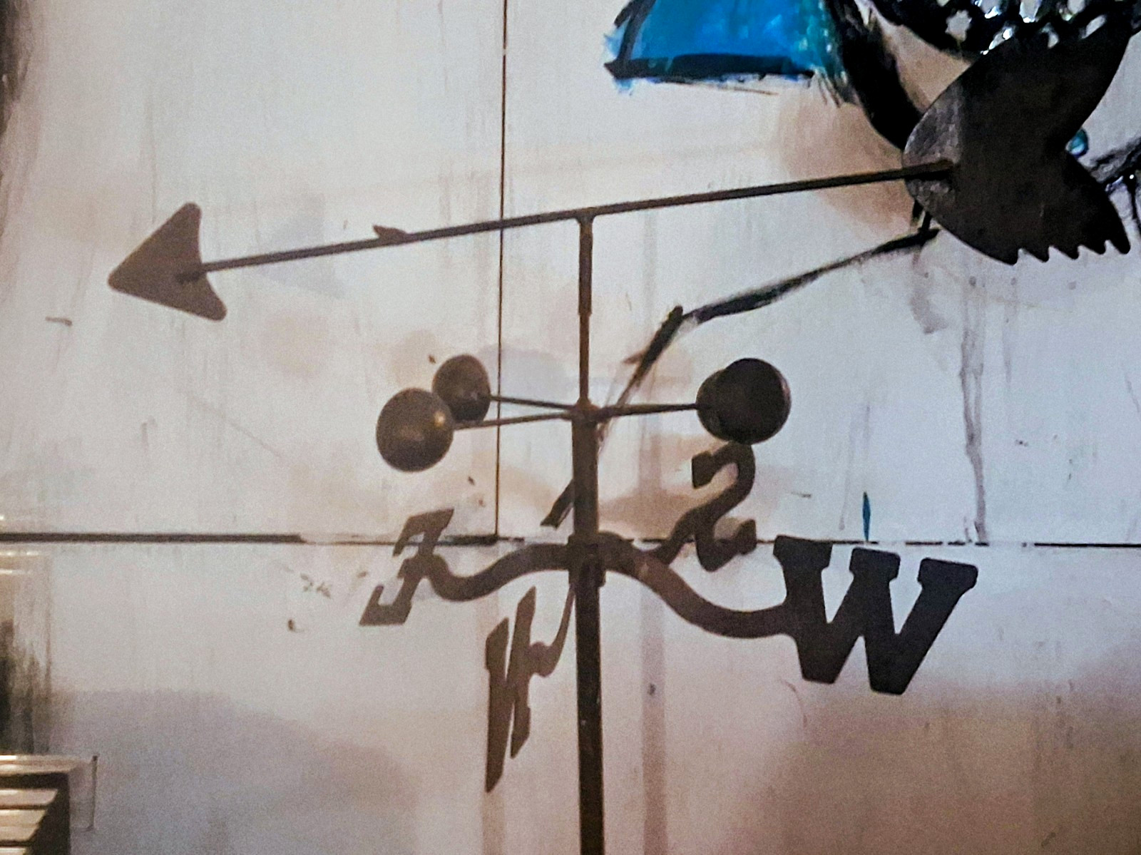 4ft*Vintage Cast Iron Arrow Weather Vane