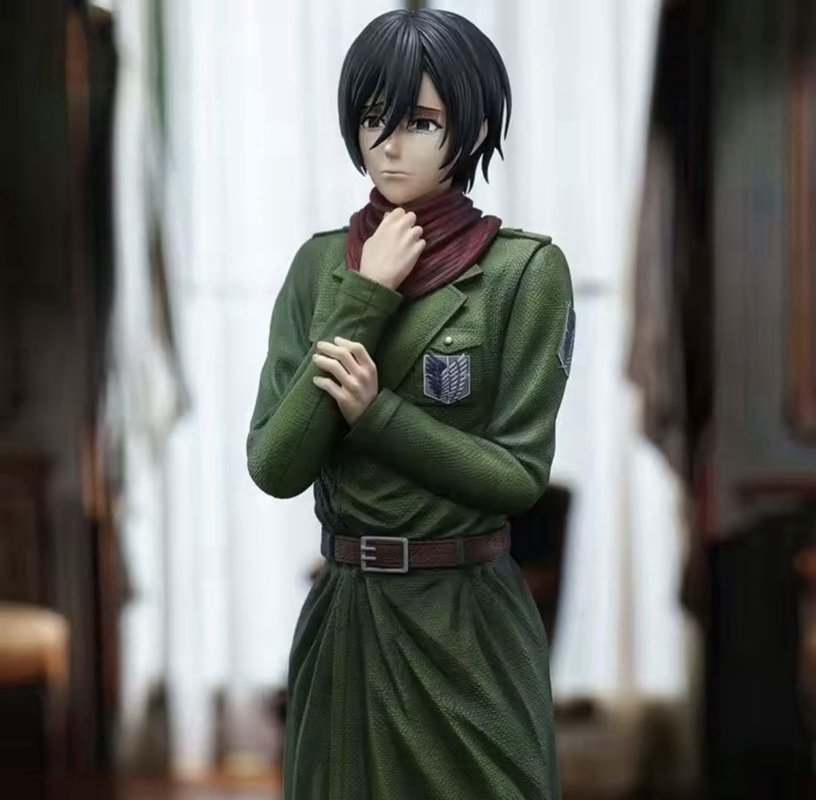 Mikasa Ackerman Attack on Titan 20cm PVC Anime Figure Statue Collectible