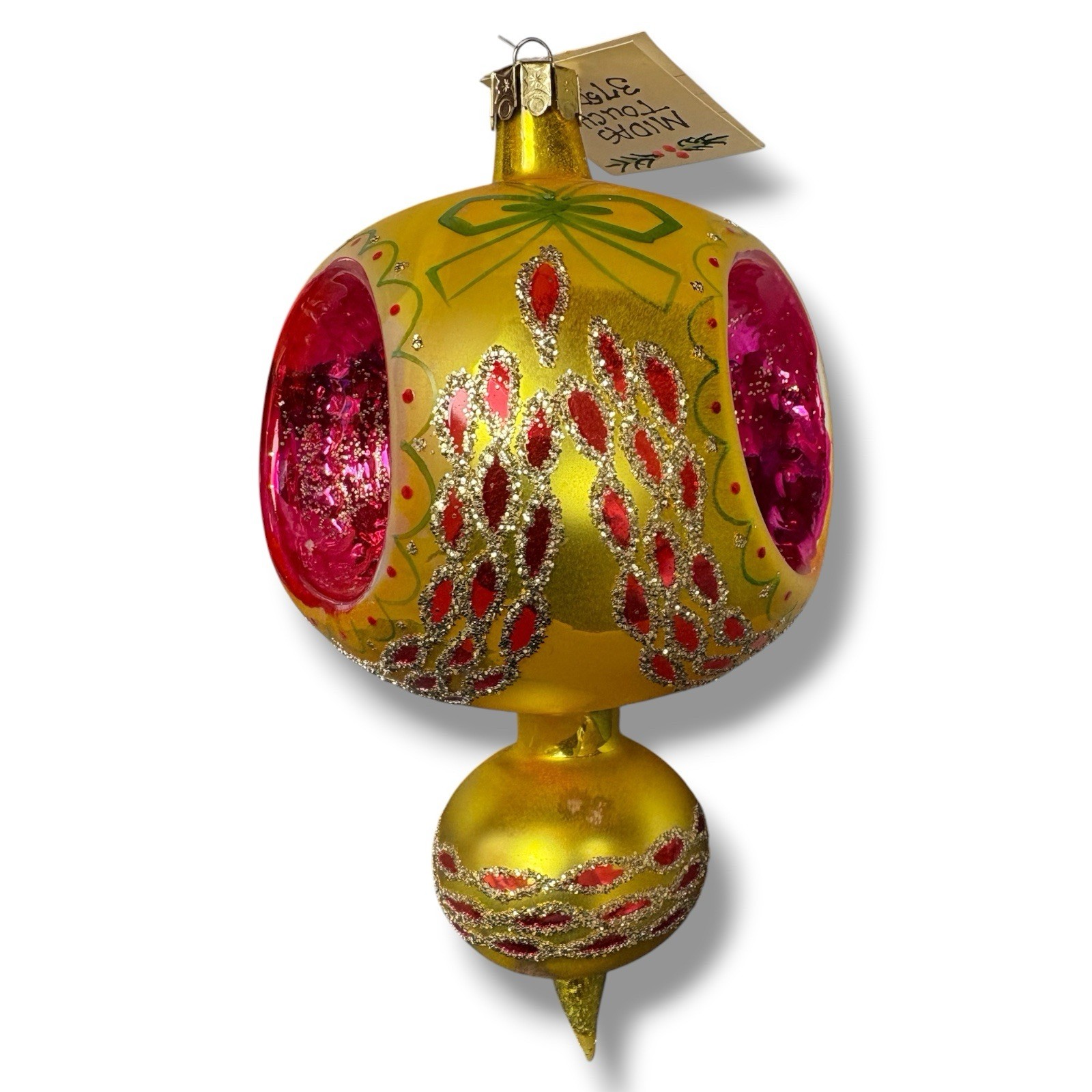 Vintage Christopher Radko Midas Touch Reflector Glass Ornament