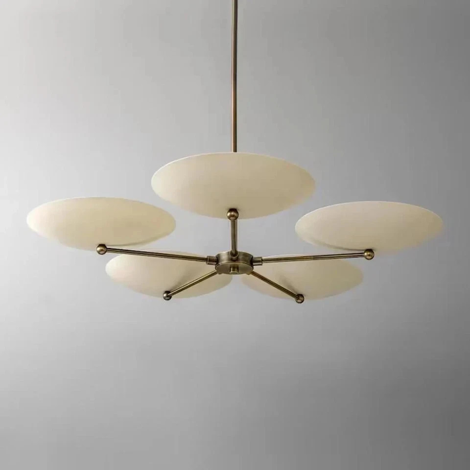 Mid-Century 5-arm ceiling light Modern brass chandelier Sputnik Light Chandelier