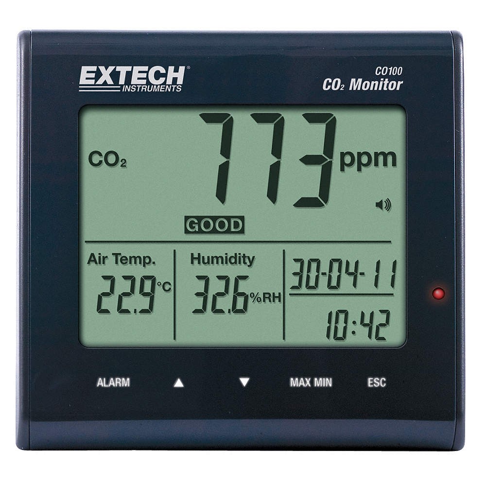 EXTECH CO100 Air Quality Carbon Dioxide Monitor 21RV54