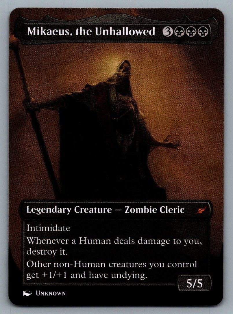 Mikaeus, the Unhallowed Proxy Playtest Card with Custom Fantasy Art Mikaeus, the Unhallowed Proxy Playtest Card with Custom Fantasy Art