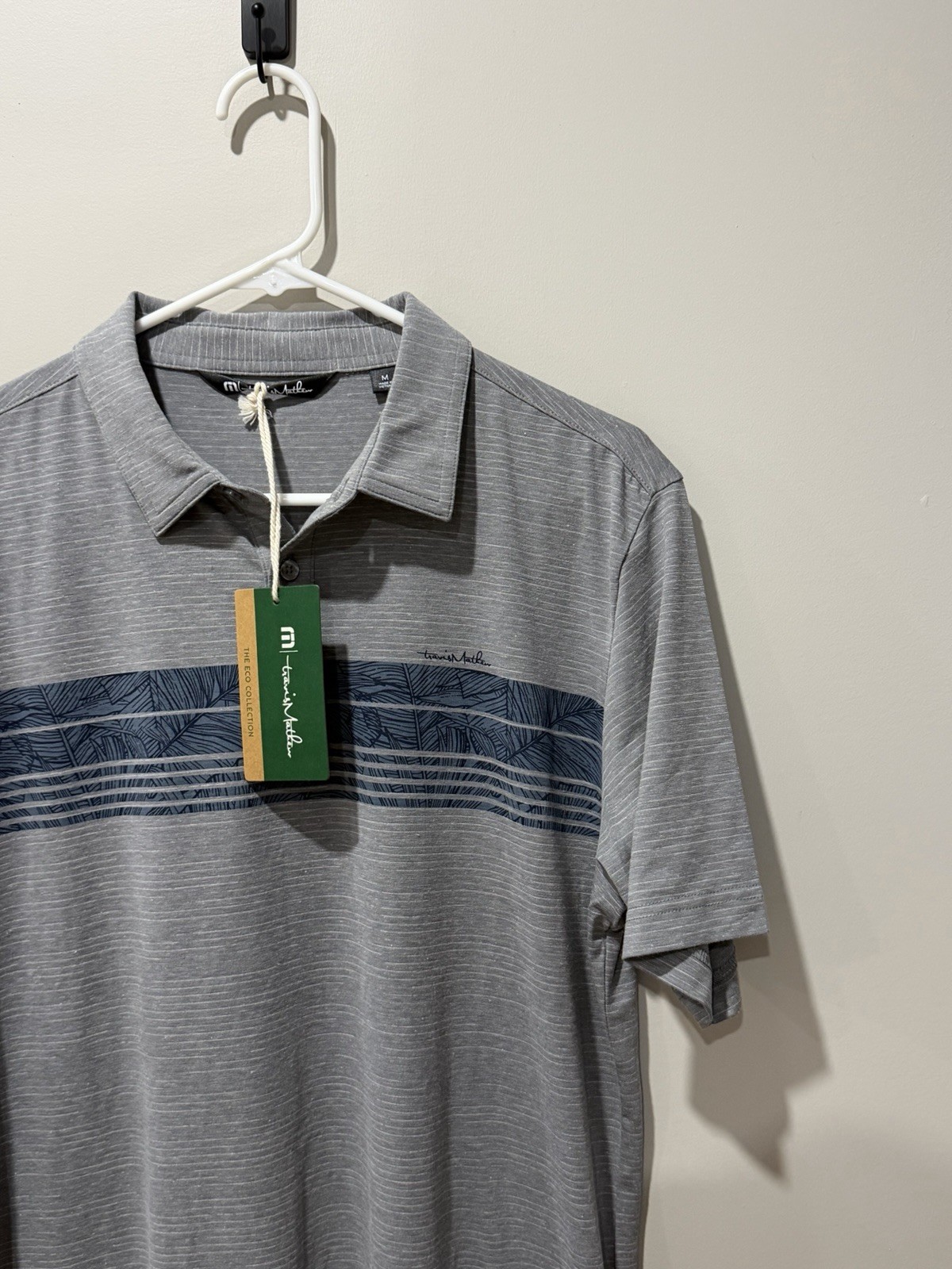 Travis Mathew Men\'s Heater Series Golf Polo Shirt Size Medium NWT